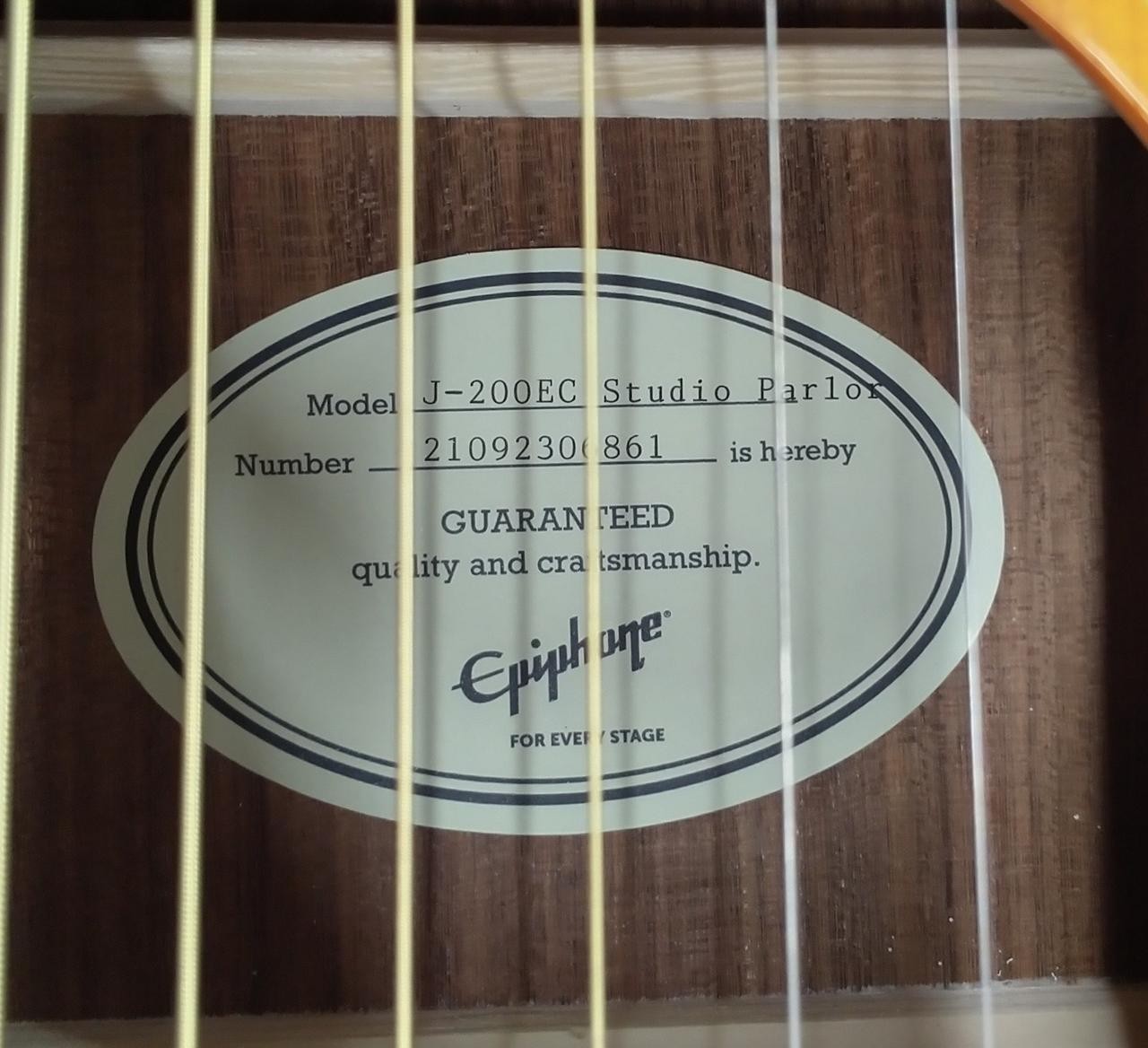EPIPHONE J-200EC STUDIO PARLOR Electric acoustic guitar