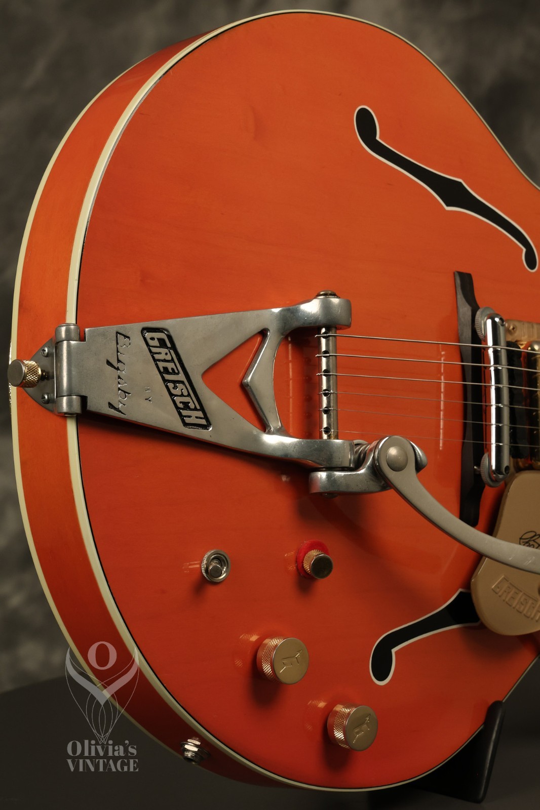 1964 Gretsch Chet Atkins 6120 Nashville Western Orange with HANG TAG