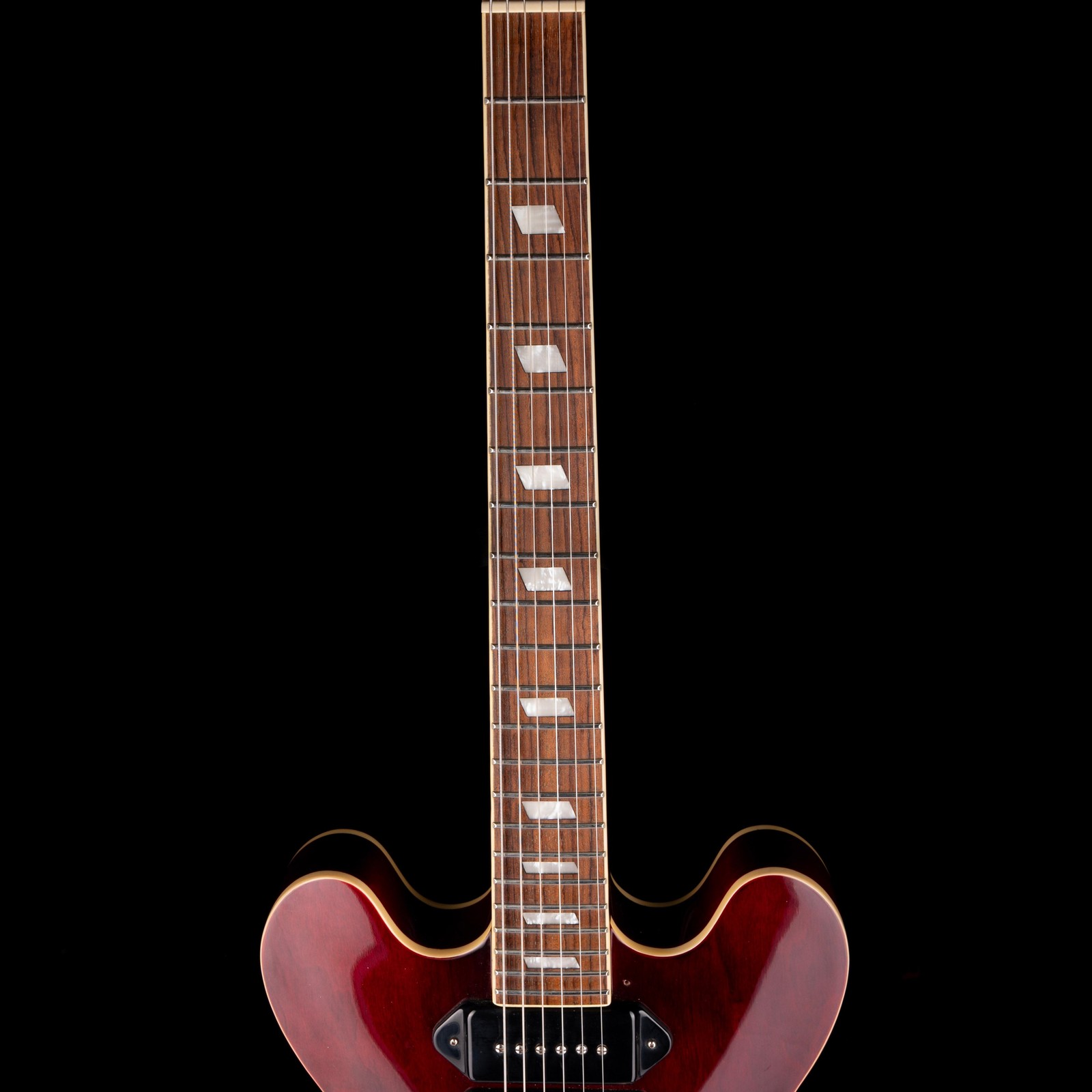 Pre-Owned 2009 Epiphone Riviera P93 WR Wine Red With OHSC
