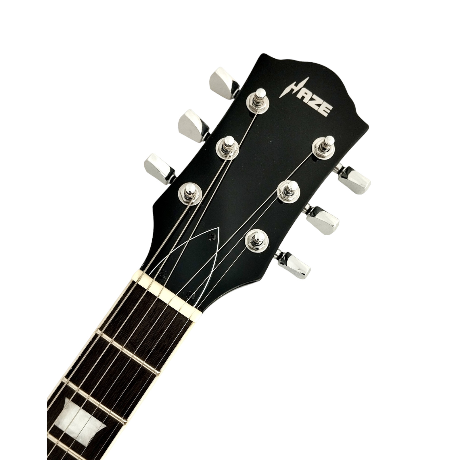 Haze SEG277BK Black Solid Body Style Electric Guitar + Accessories