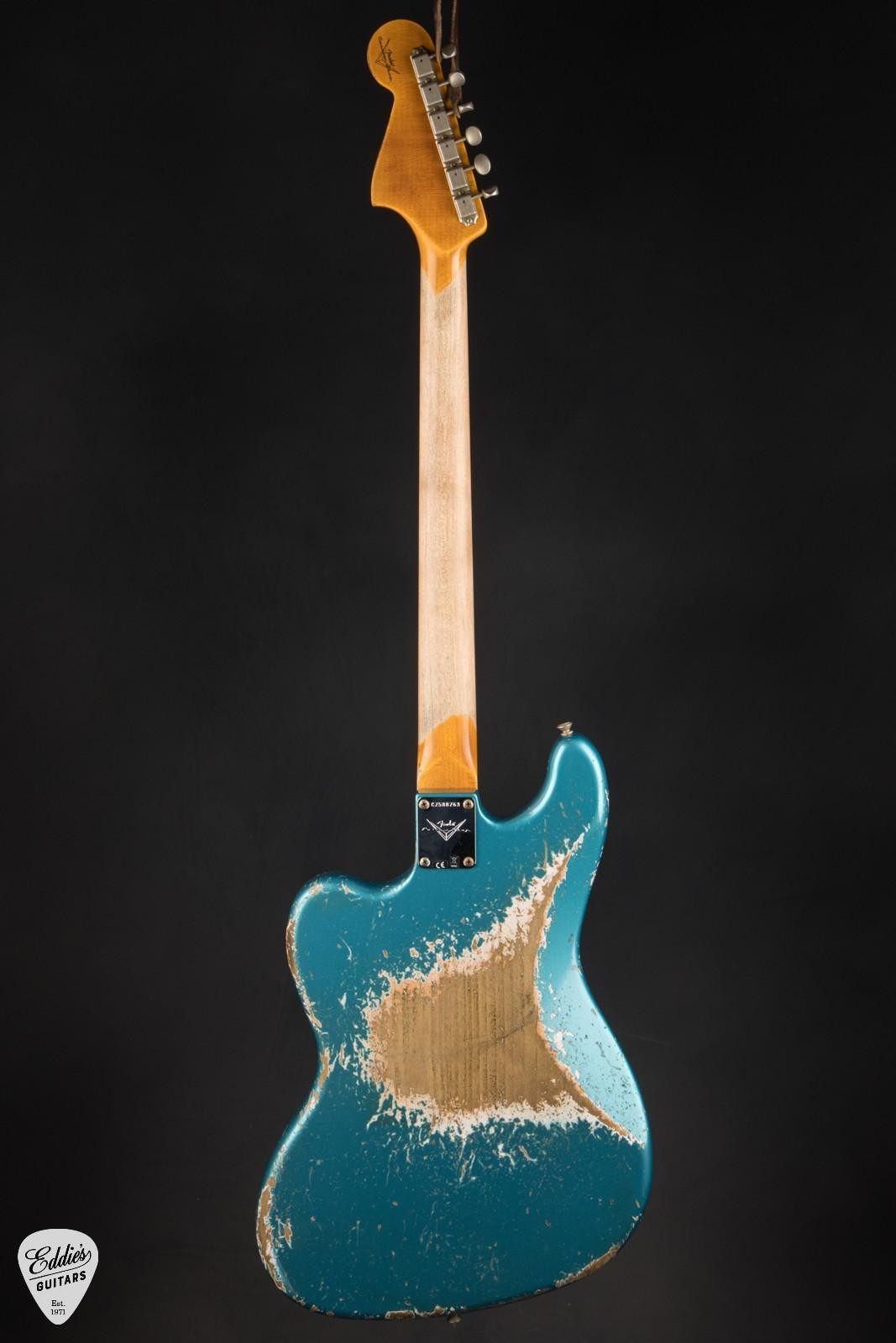 Fender Custom Shop 1962 Bass VI Super Heavy Relic – Super Faded Ocean Turquoise/