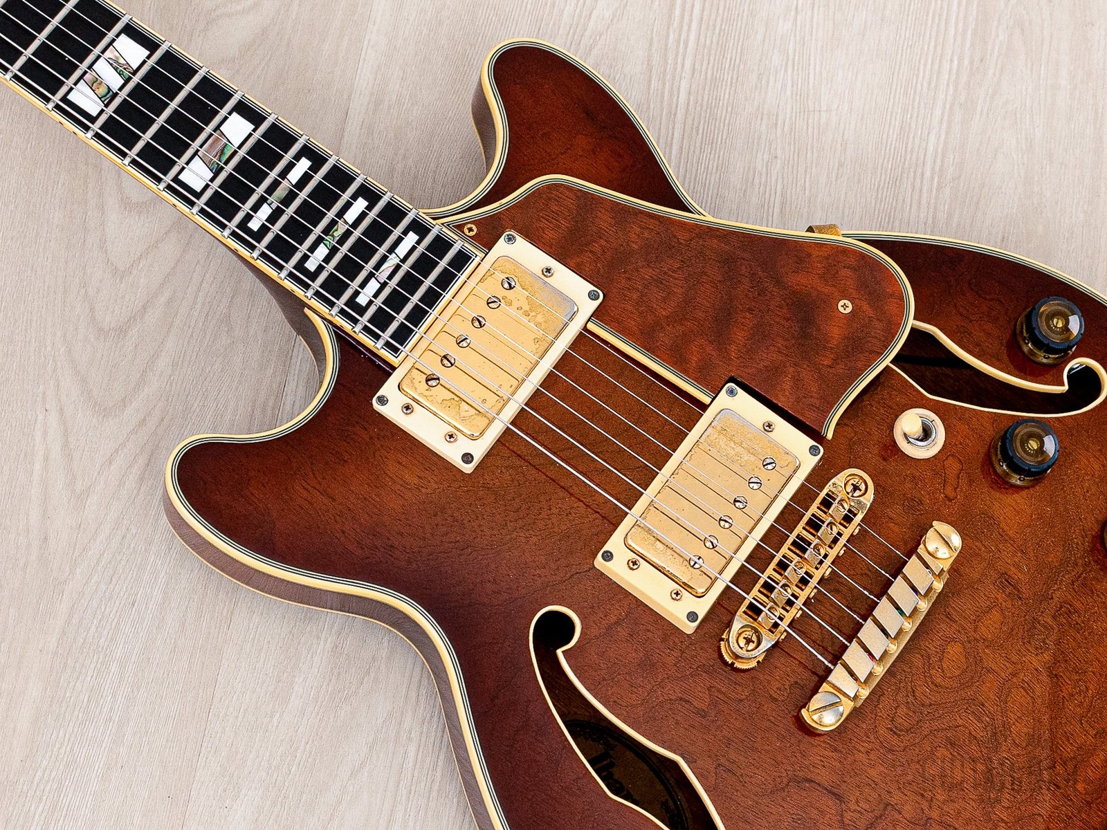 1990 Ibanez Artstar AM200 Burl Mahogany Vintage Semi-Hollow Guitar