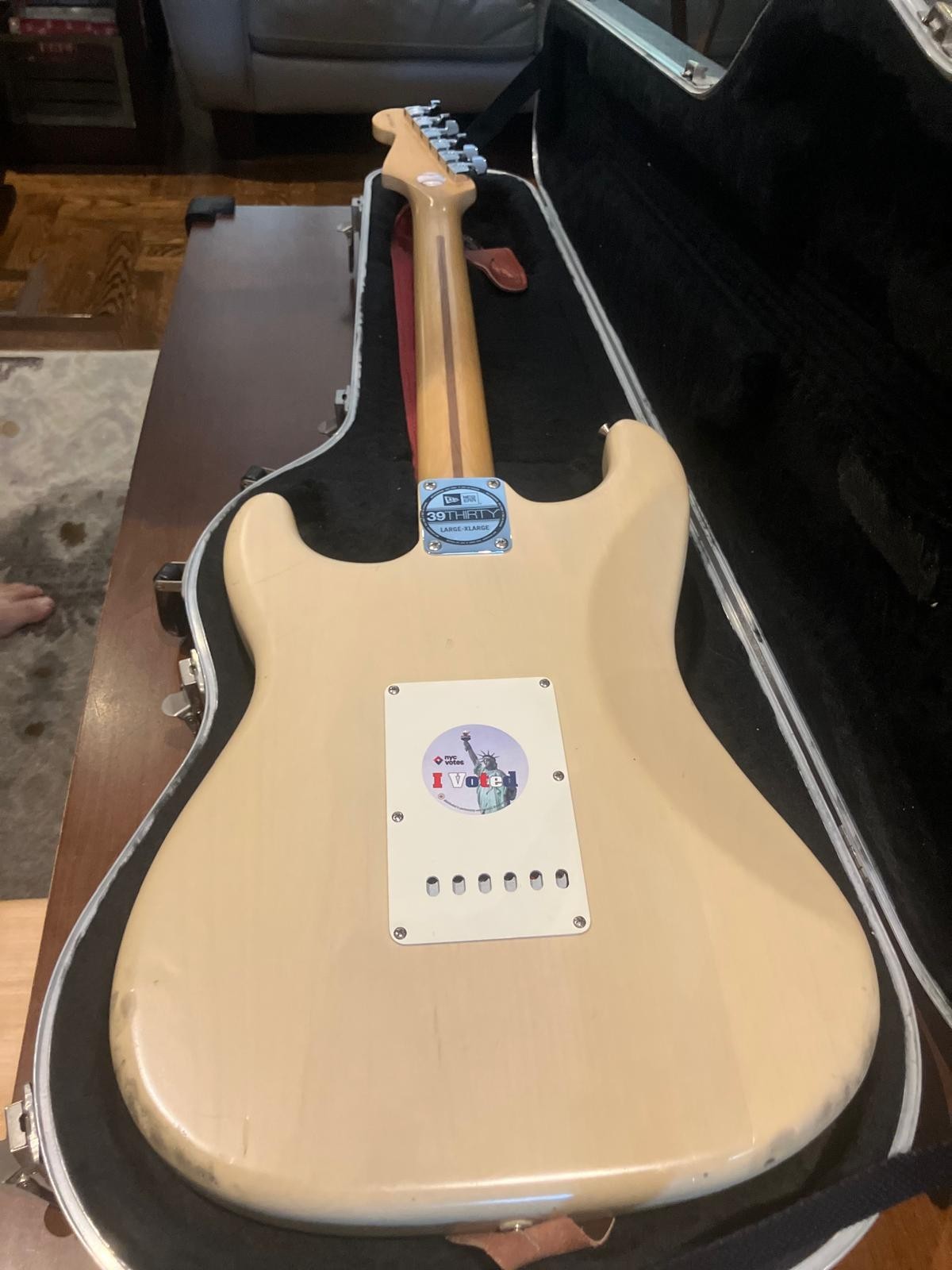 Fender Hwy 1 Stratocaster Honey Blonde Guitar +Deluxe Fender Case Original Owner