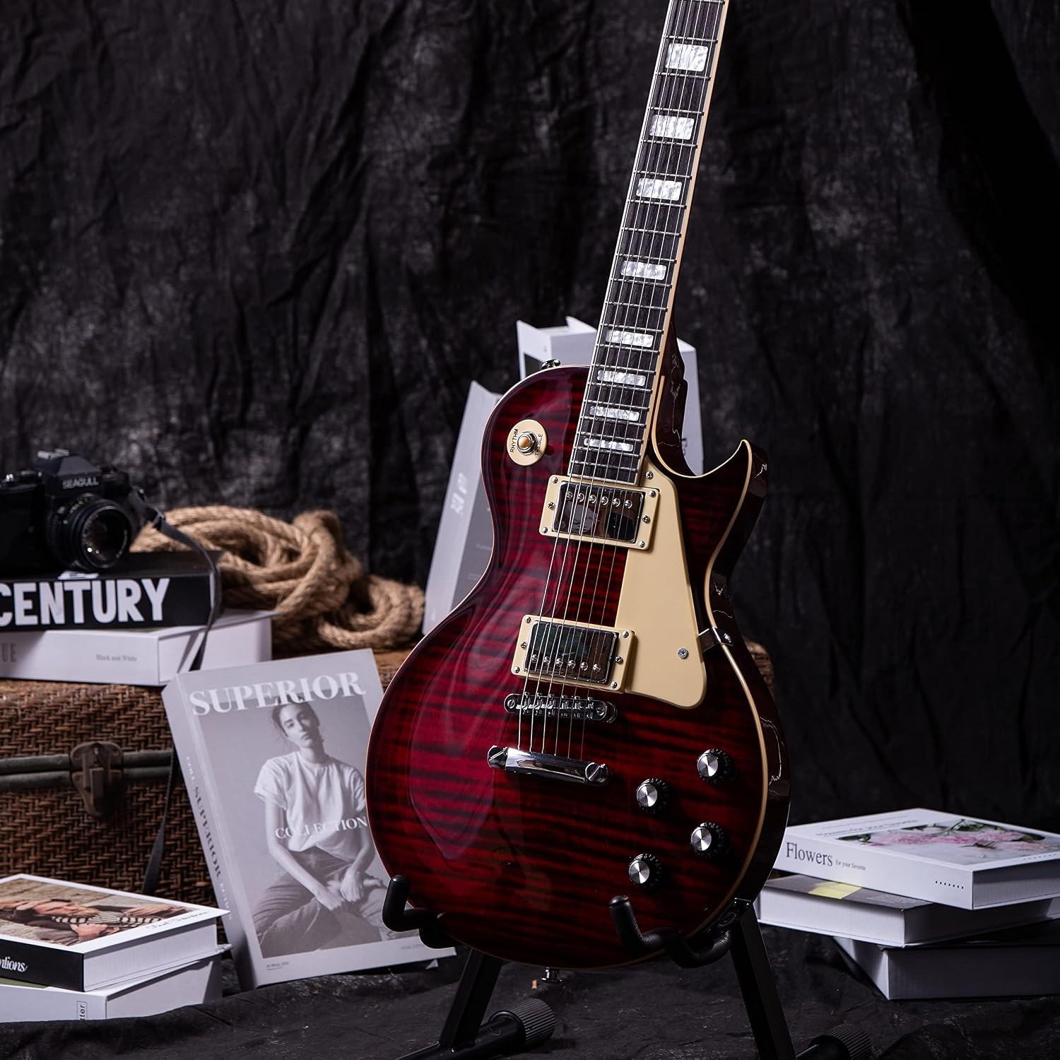 Maple Neck Electric Guitar LPYS-006, Gigbag Included