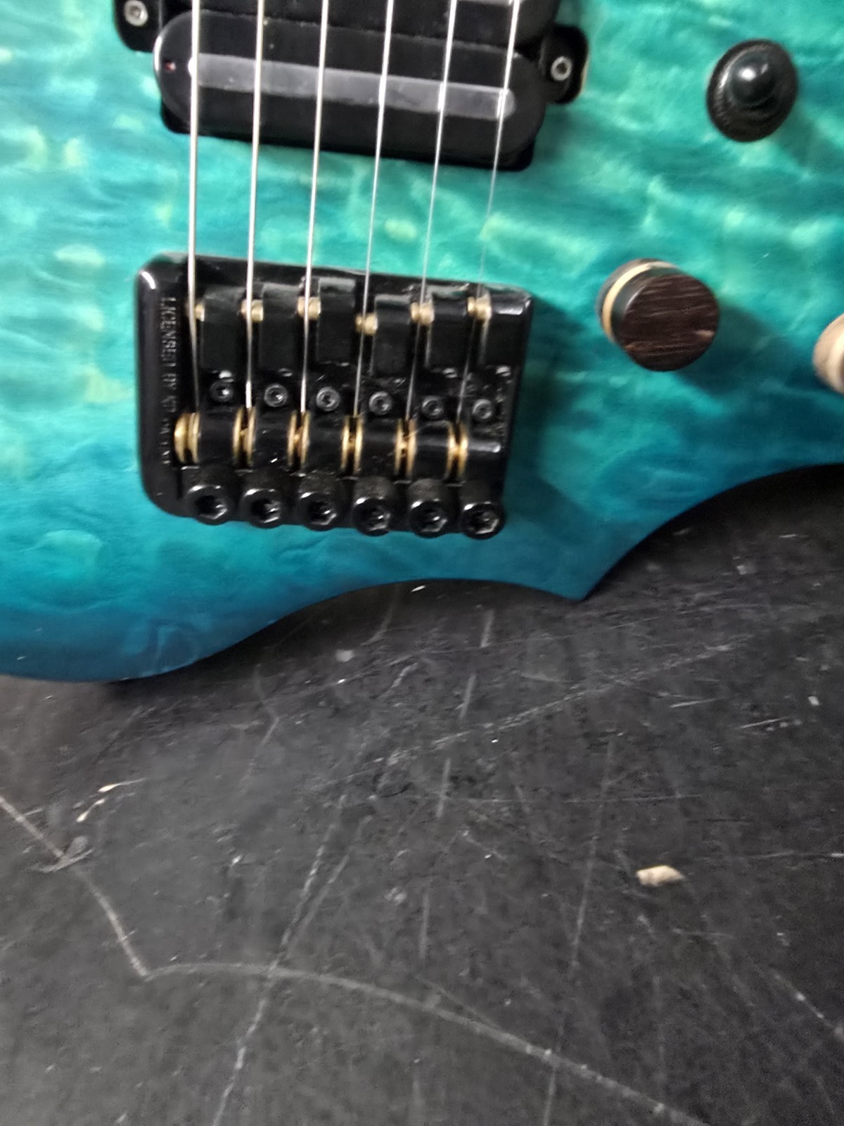 Nk 6 Strings Headless Electric Guitar Blue W/ Bag