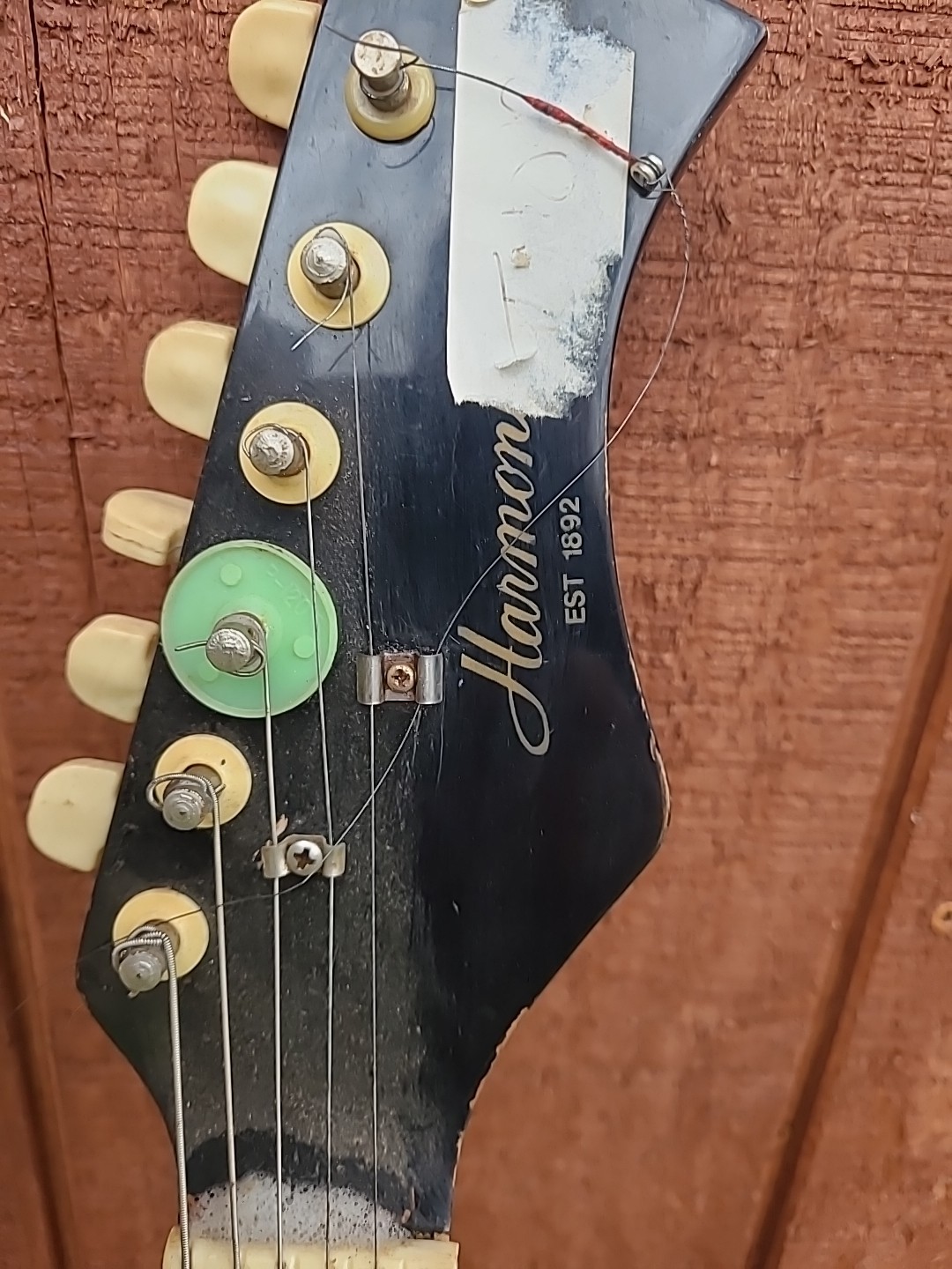 Vintage Harmony Electric Guitar Kiss Army Rock 80s Parts As Is