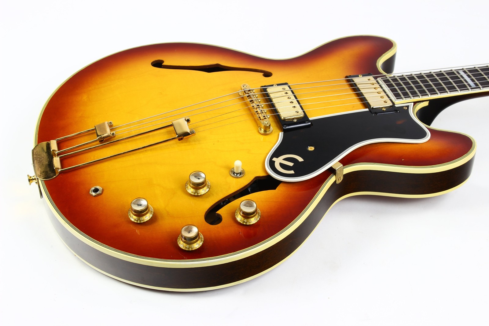 1964 Epiphone Sheraton Sunburst w Original Case | Wide Nut Vintage Kalamazoo
