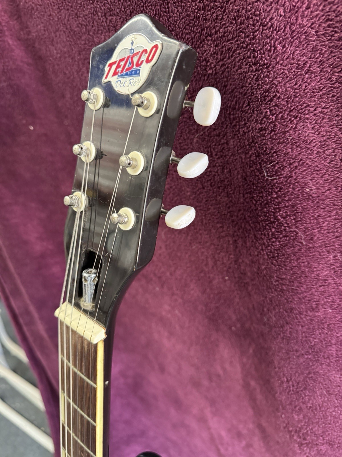 Electric Guitar TEISCO Del Rey EP-7 Model Semi Hollow Tobacco Burst Rare Color !
