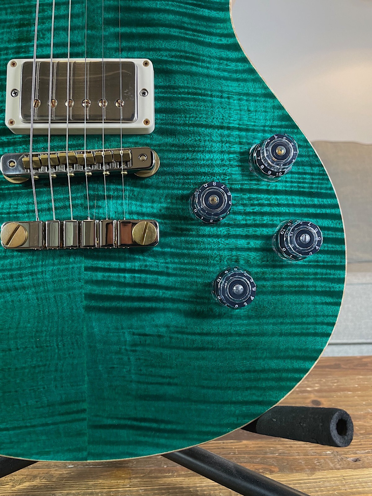 2021 PRS McCarty Singlecut 594 Wood Library “10 Top” Turquoise