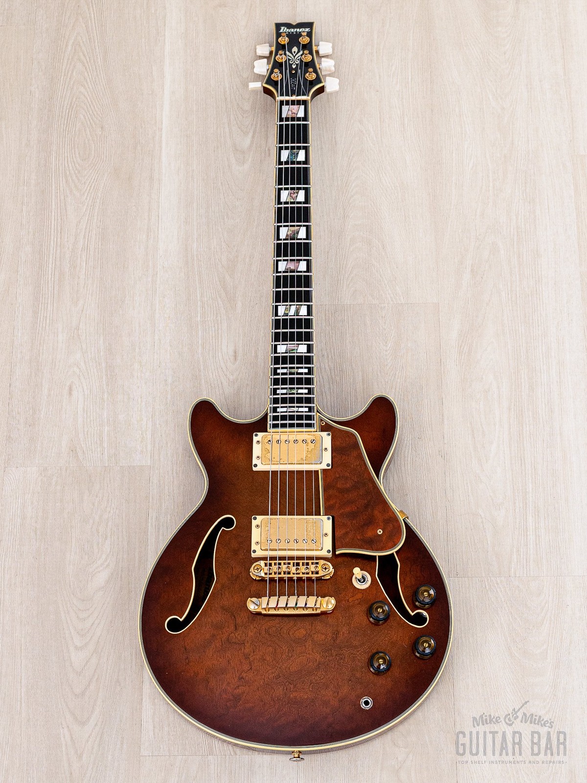 1990 Ibanez Artstar AM200 Burl Mahogany Vintage Semi-Hollow Guitar