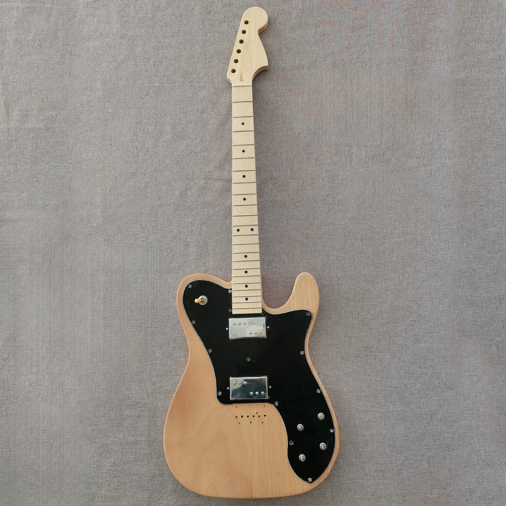 6String TELE DIY Electric Guitar Kit Mahogany Body Maple Fretboard bolt-on solid