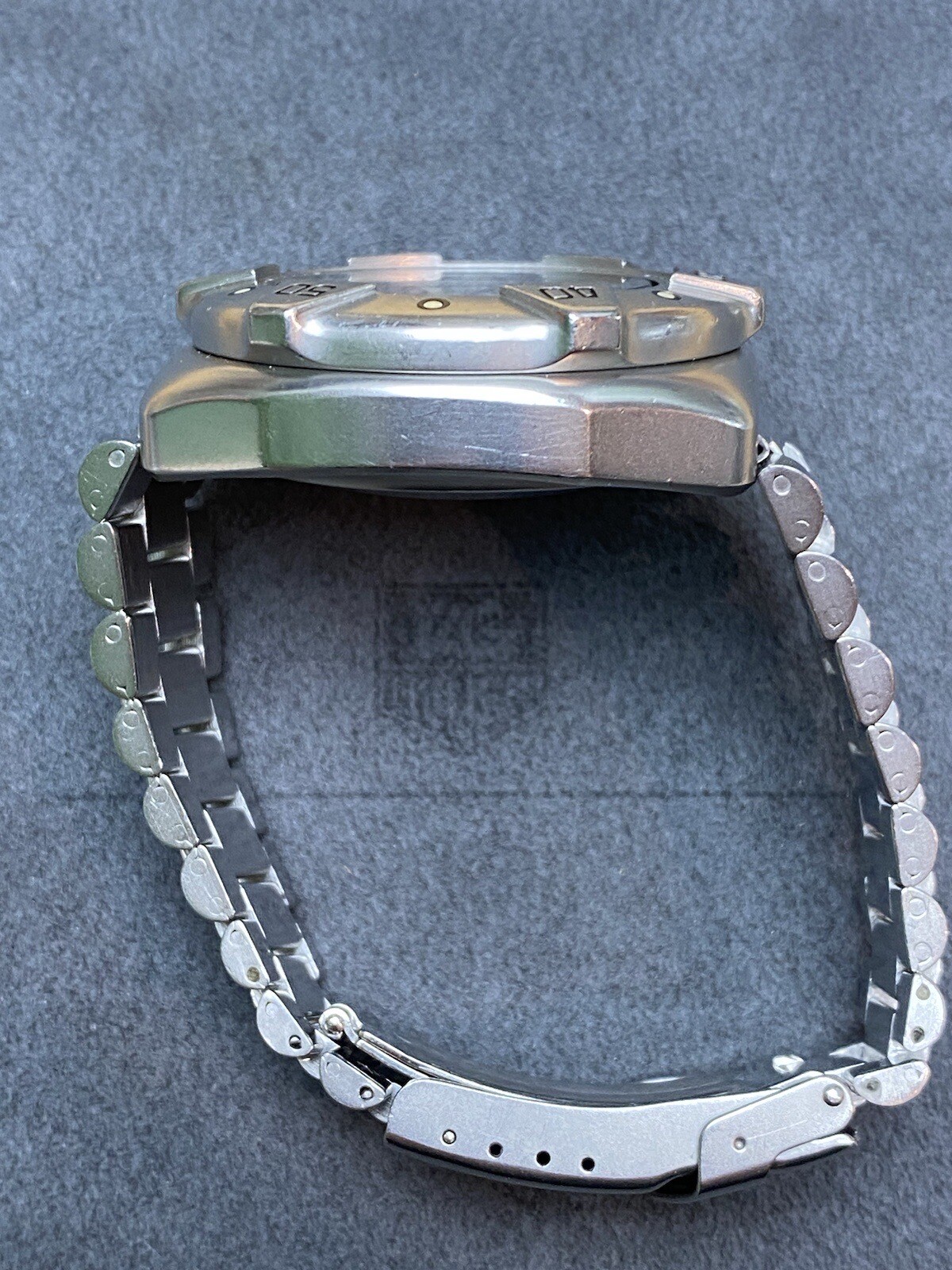 👍TAG HEUER 840.006 Super Pro Auto Black 844 Submarine Dive Watch WS2110-2