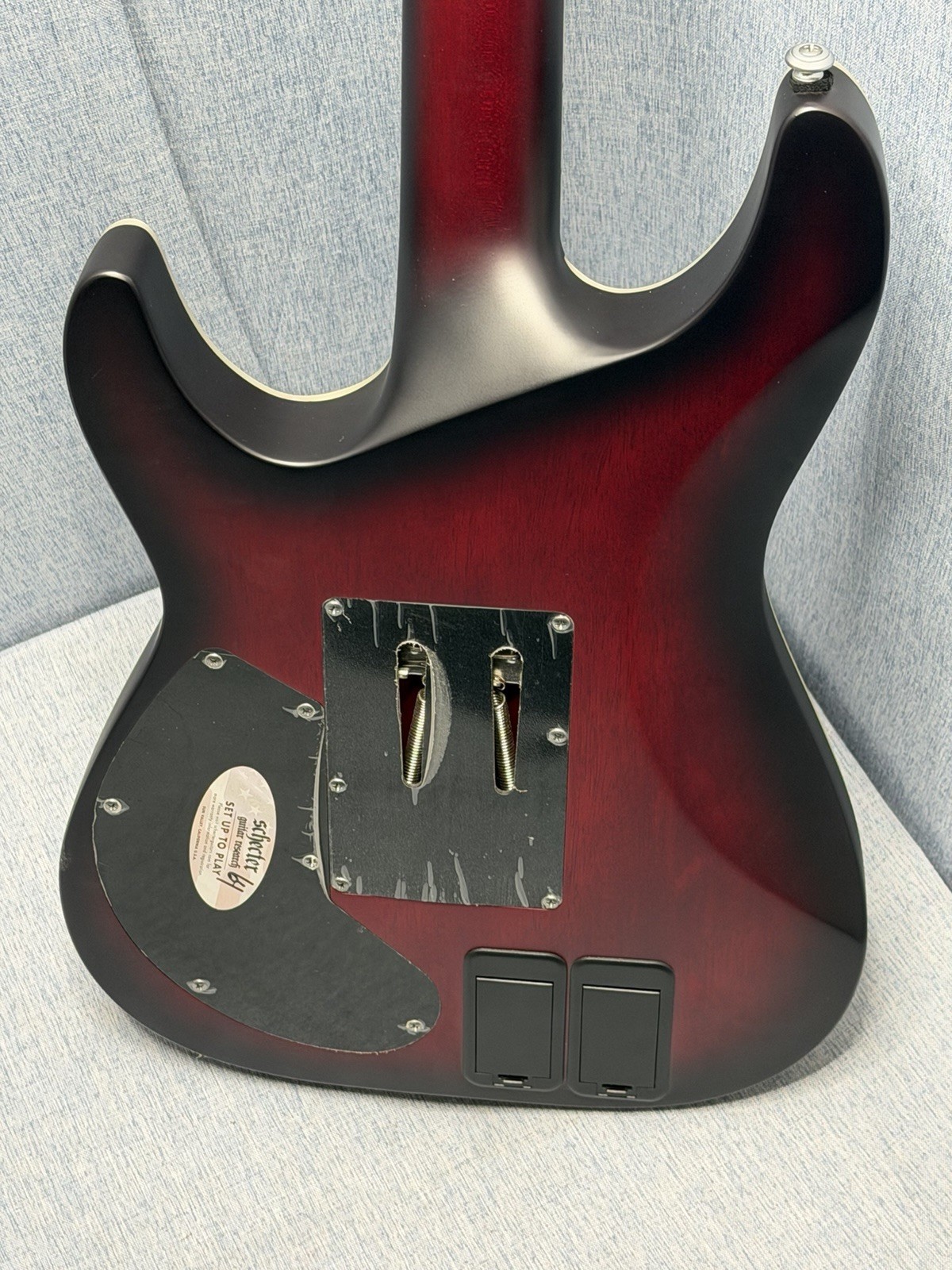 Schecter Guitar Research C-1 Platinum FR S Electric Guitar Satin Crimson Red