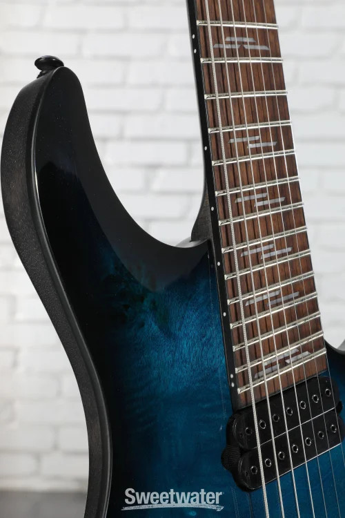 Schecter Omen Elite-7 Multiscale 7-string Electric Guitar – See Through Blue