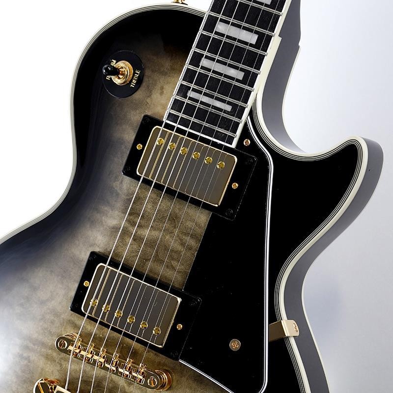Epiphone Les Paul Custom Quilt Cobra Burst Electric Guitar with gig bag