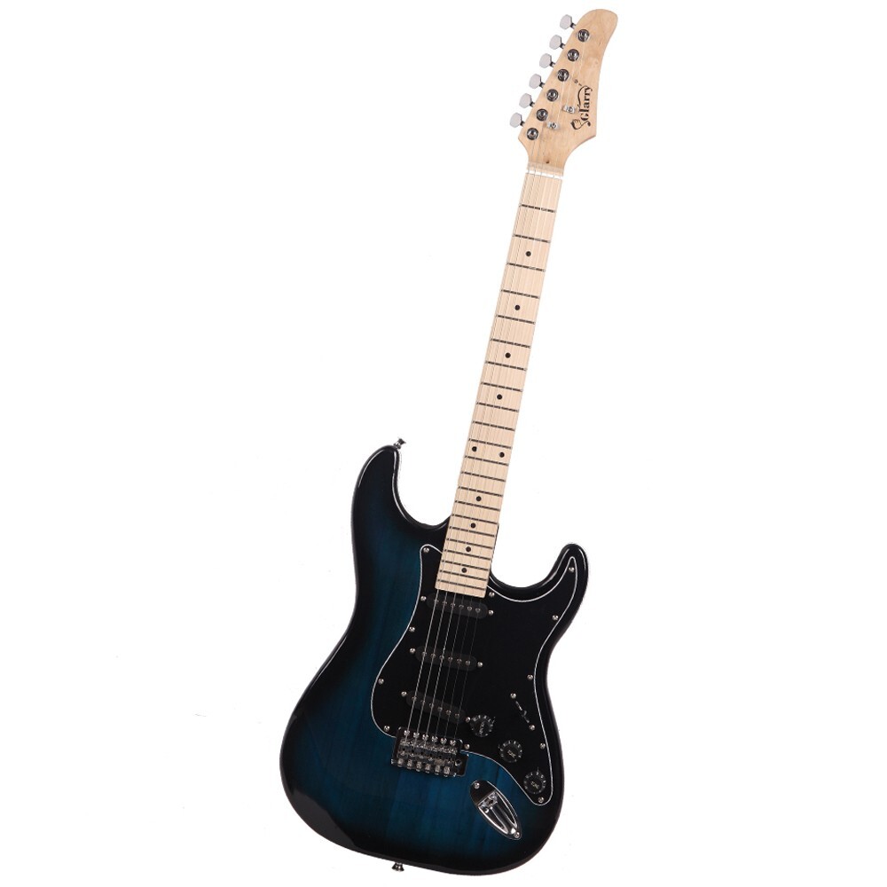 US GST Stylish Navy Blue Electric Guitar 6 String w/Gig Bag Cable Strap Speaker