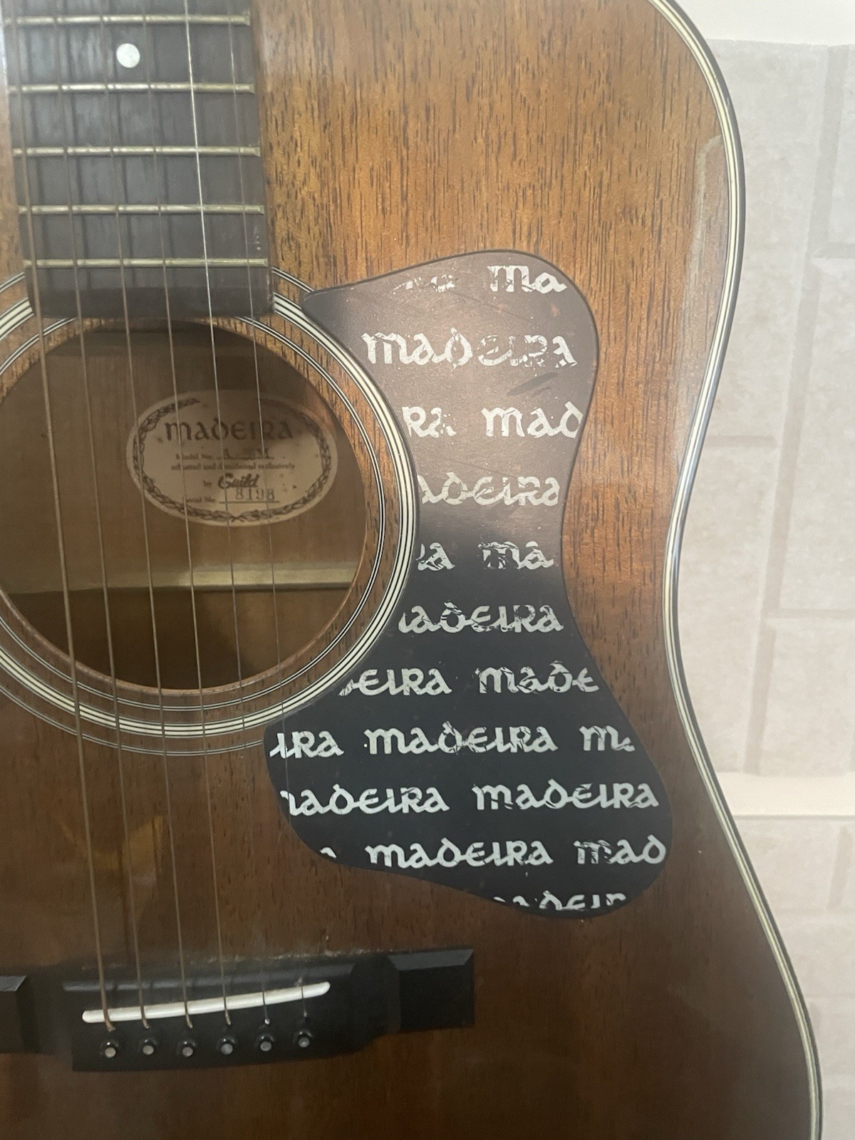 Vintage 1970s Madeira by Guild Acoustic Guitar — Made in Japan