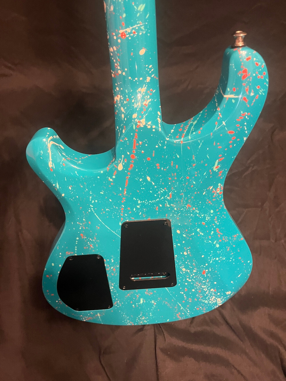 2023 Knaggs Guitars Severn Trembuck Reverse Headstock Miami Blue Splatter W/OHSC