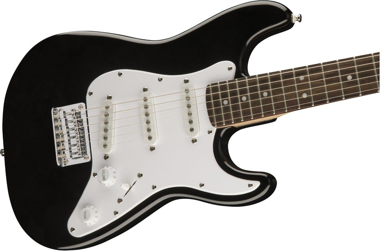 Squier Fender Mini Strat Electric Guitar V2 Black Stratocaster #0370121506