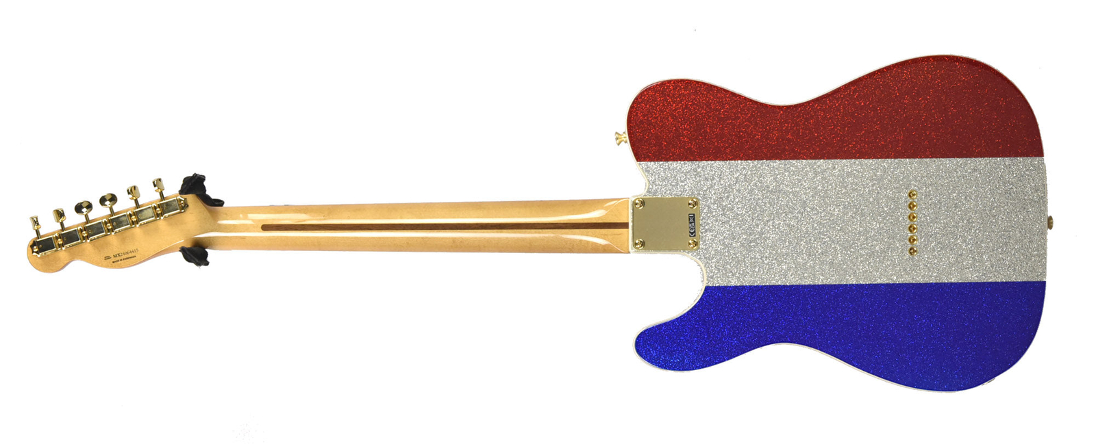 Fender Buck Owens Telecaster in Red, Silver and Blue Sparkle
