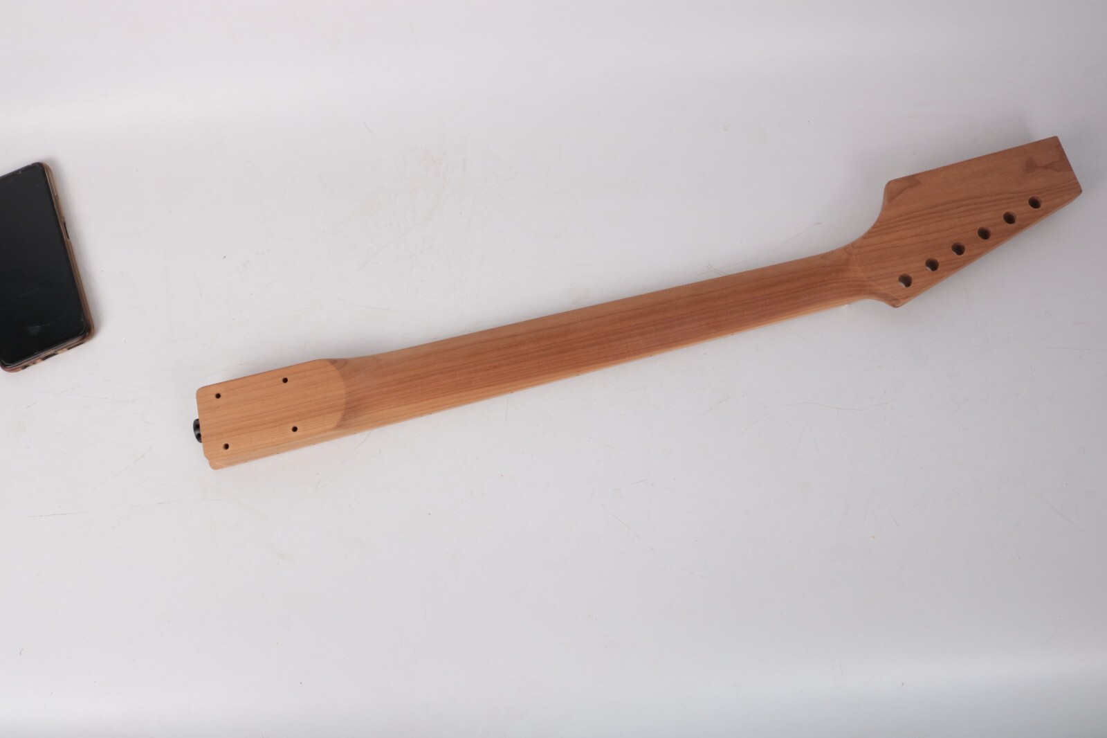 Single f hole ash body paddle head roasted maple neck TL unfinished unfinishekit