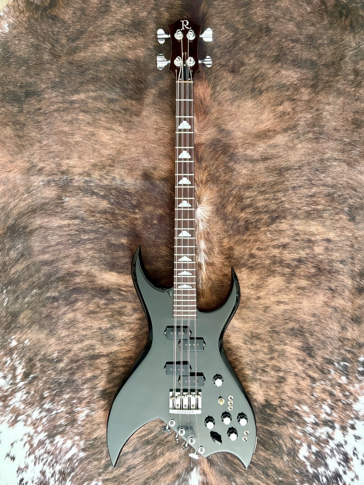 1982 B.C. Rich Bich 8-string Bass Black Case OHSC Made in USA Real Deal