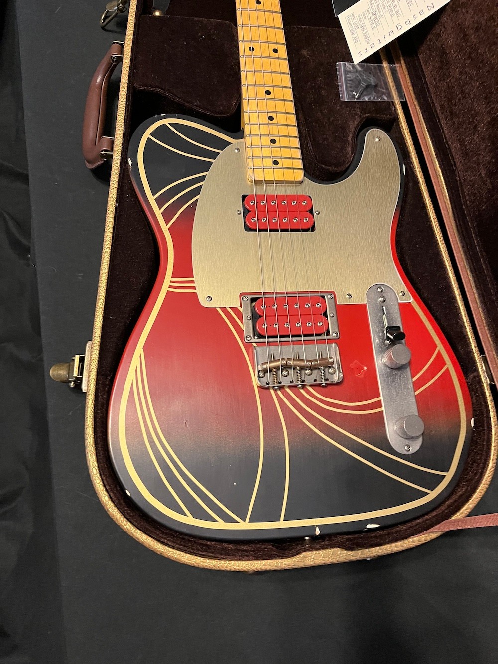 2025 Bill Nash T2HB Art Deco Custom Tele Guitar W/OHSC