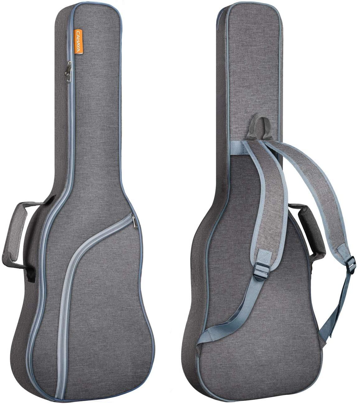CAHAYA Electric Guitar Gig Bag Padded Case Backpack Straps 41.7″ Gray