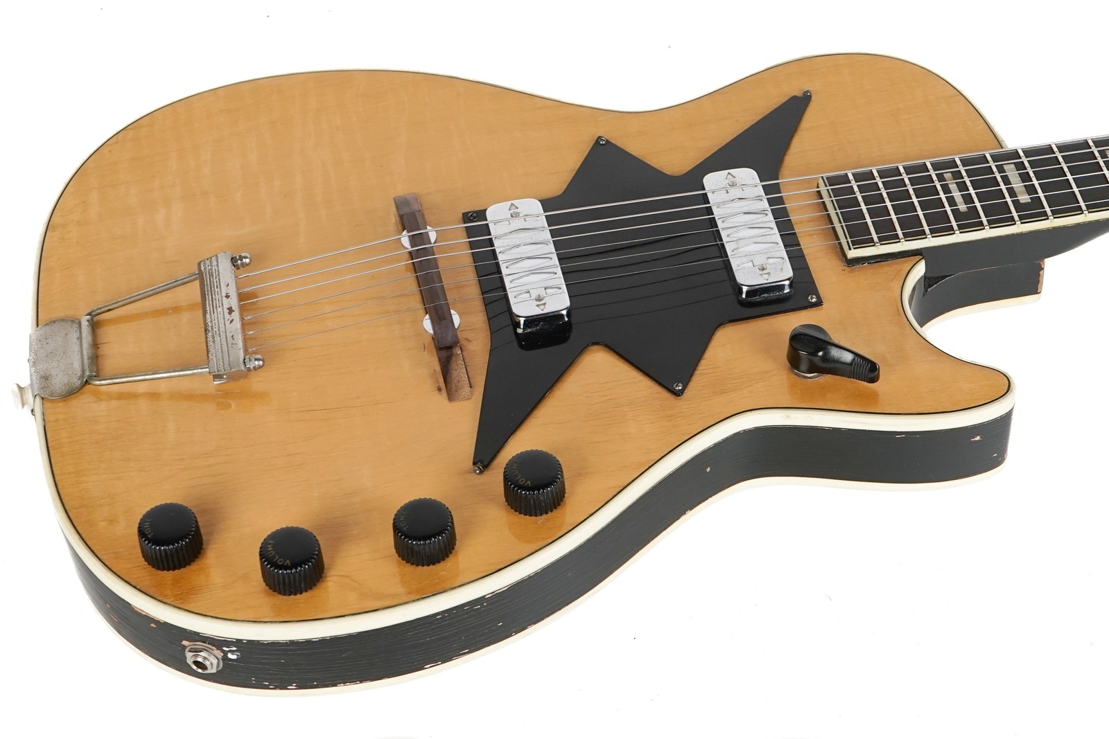 1950’s Harmony Roy Smeck Stratotone H7208 Natural w/ Black Back & Sides