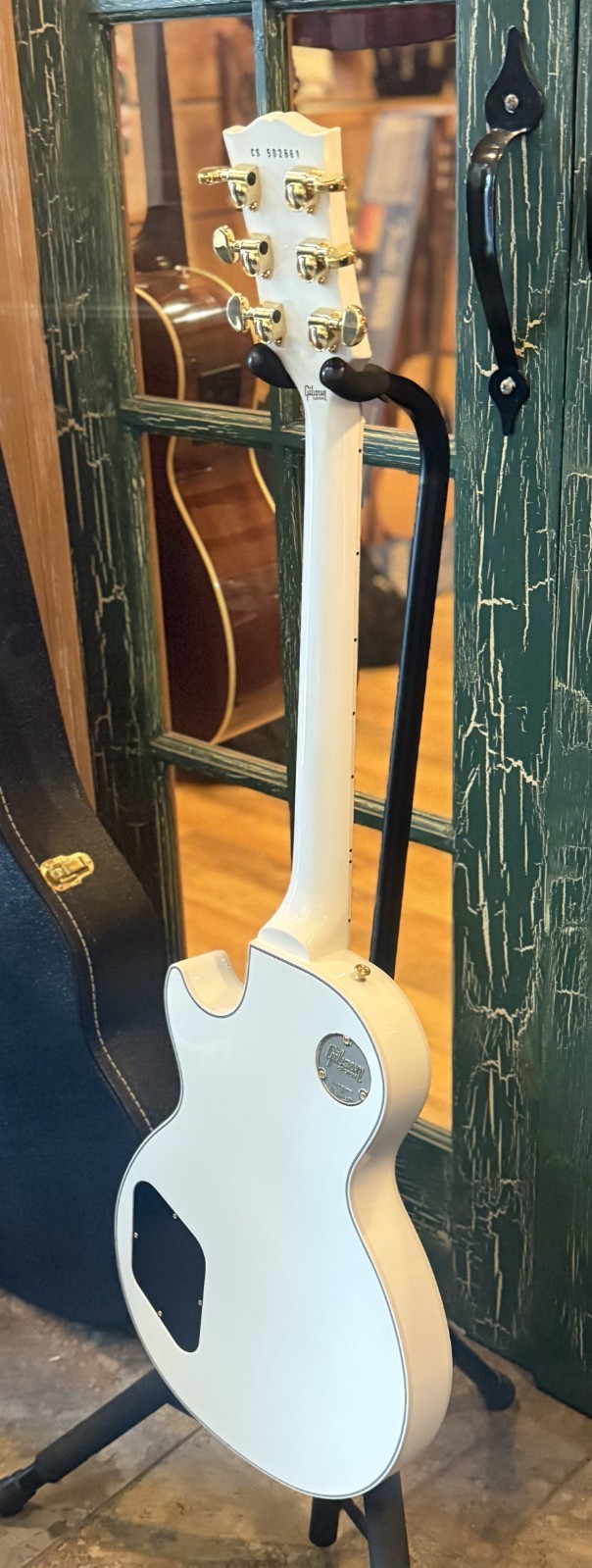 Gibson Les Paul Custom Shop Electric Guitar Alpine White W Case & COA