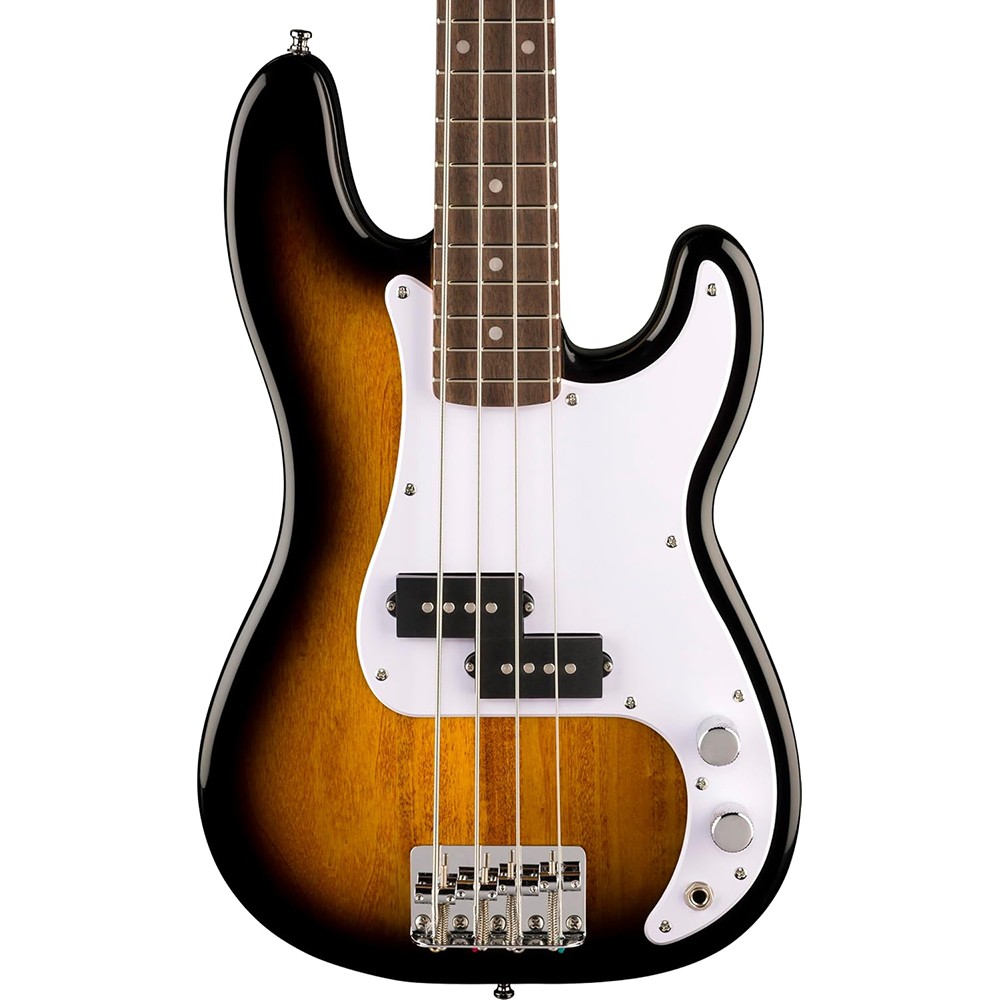 Fender Squier Mini Precision Bass Guitar, 2-Color Sunburst, Laurel Fingerboard