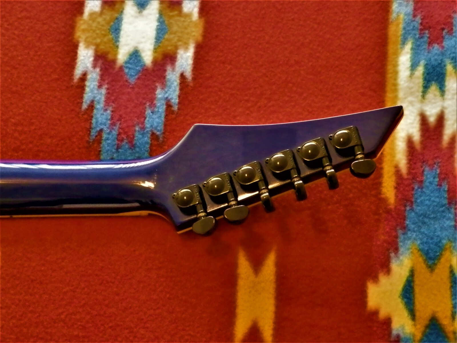 Agile Baritone Electric Guitar 3500 Ebony fretboard EMG 85 Blue flame Rare Metal