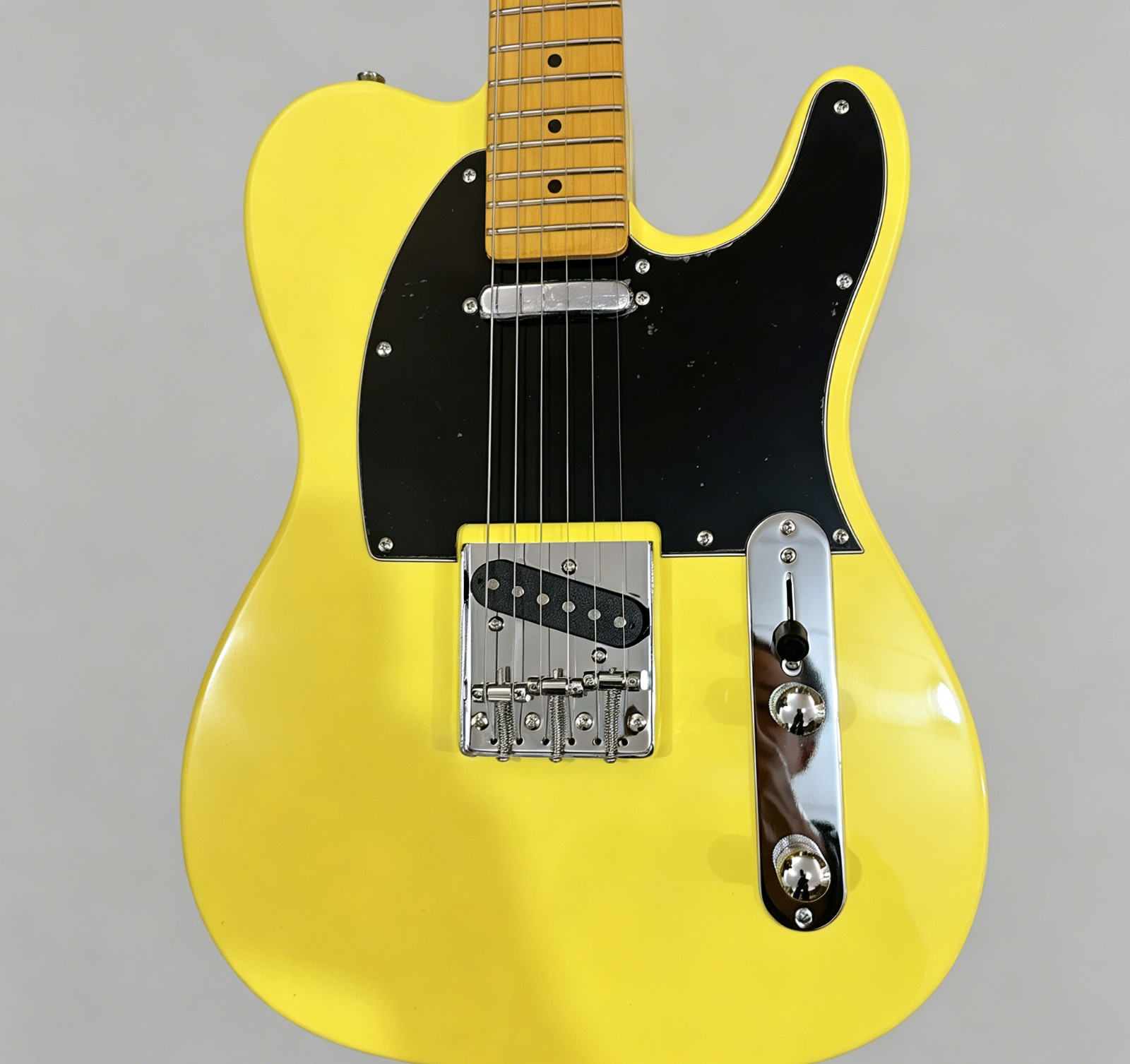 US STOCK TL Style Electric Guitar Butterscotch Blonde Maple Neck SS Pickups