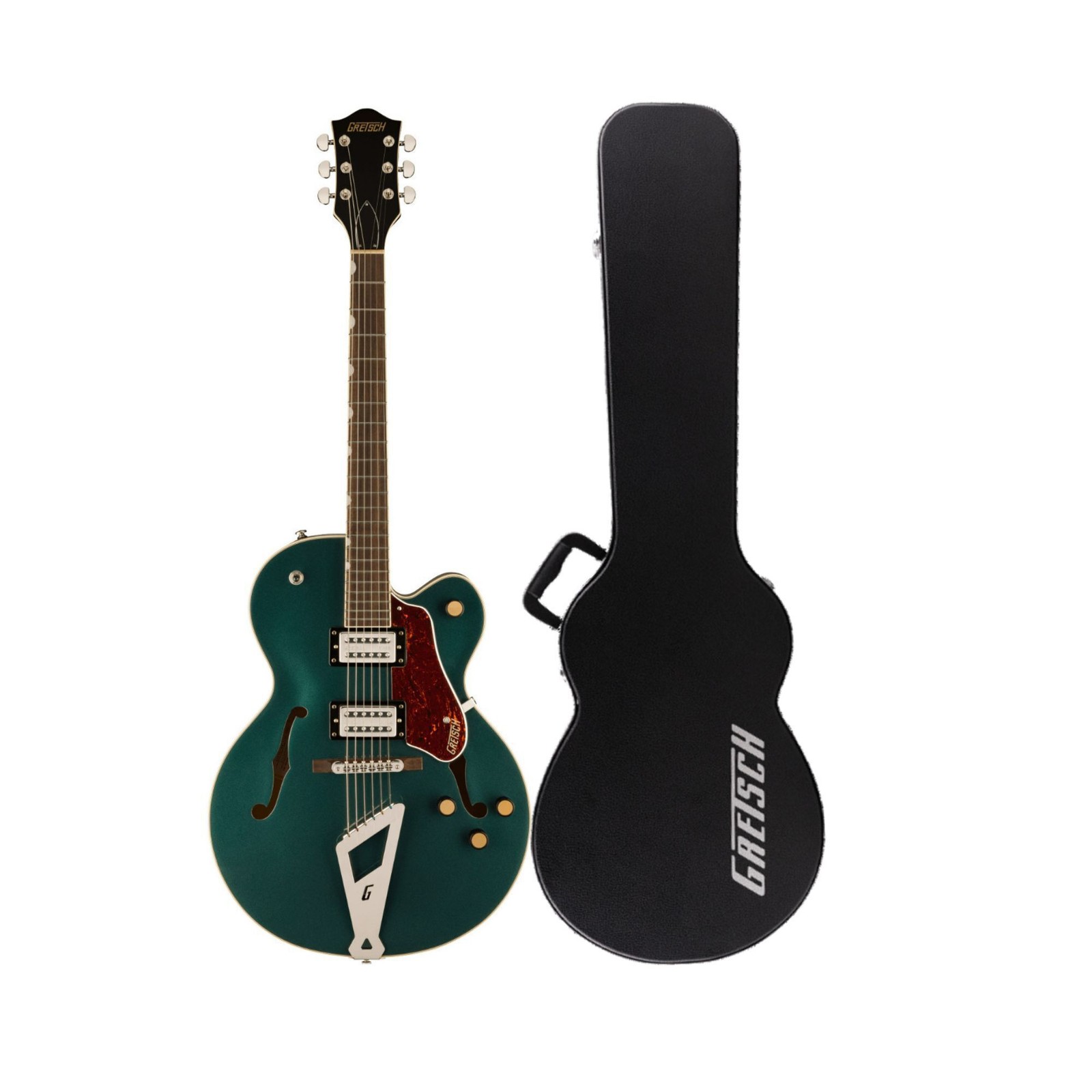 Gretsch G2420 Maple Streamliner Hollow Body Electric Guitar (Green) with Case