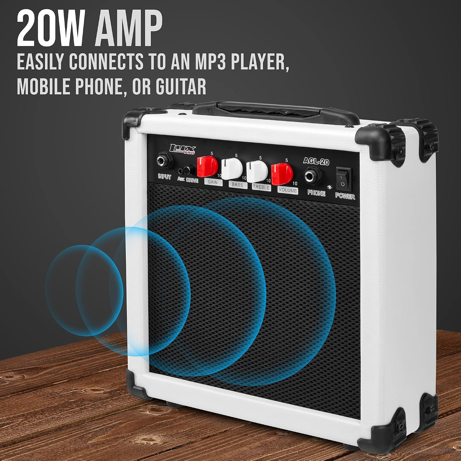 39 Inch Electric Guitar Starter Kit with 20W Amp Tuner Case Accessories