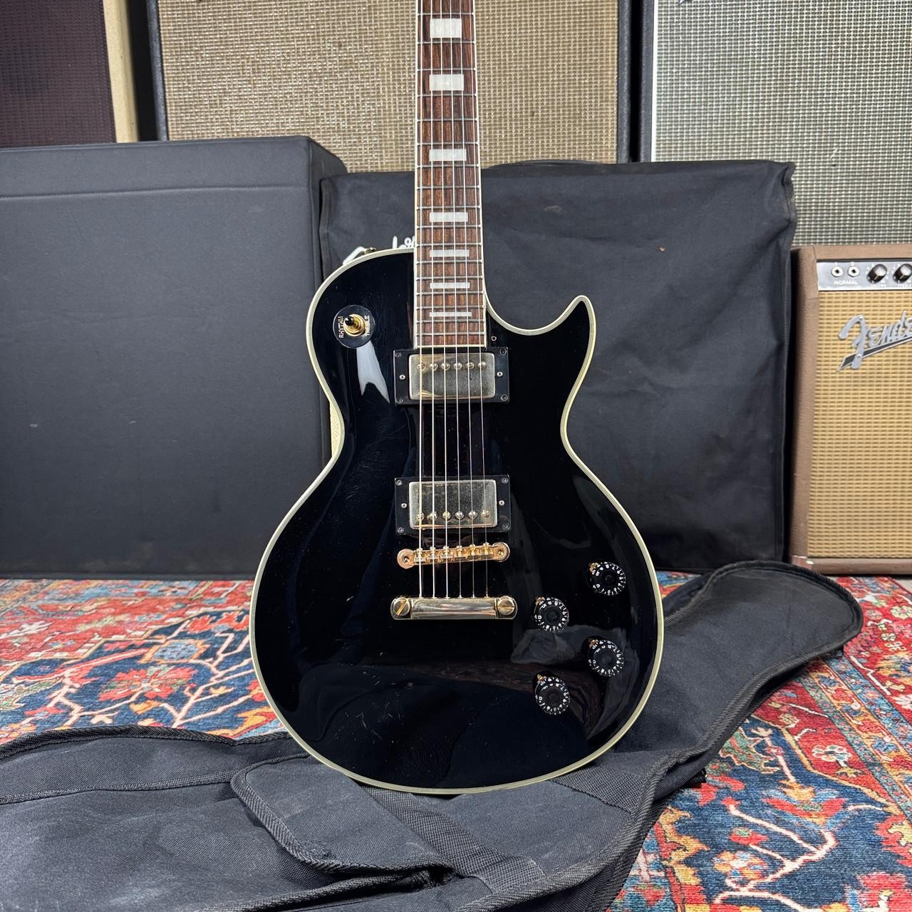 Fernandes/Burny RLC-55 Les Paul Custom Black – 1998