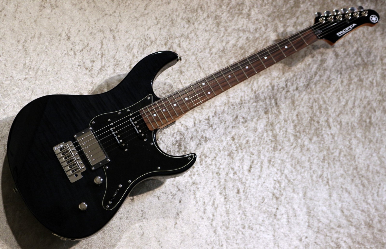 Yamaha PACIFICA PAC612VIIFM Electric Guitar – Translucent Black with Gig bag