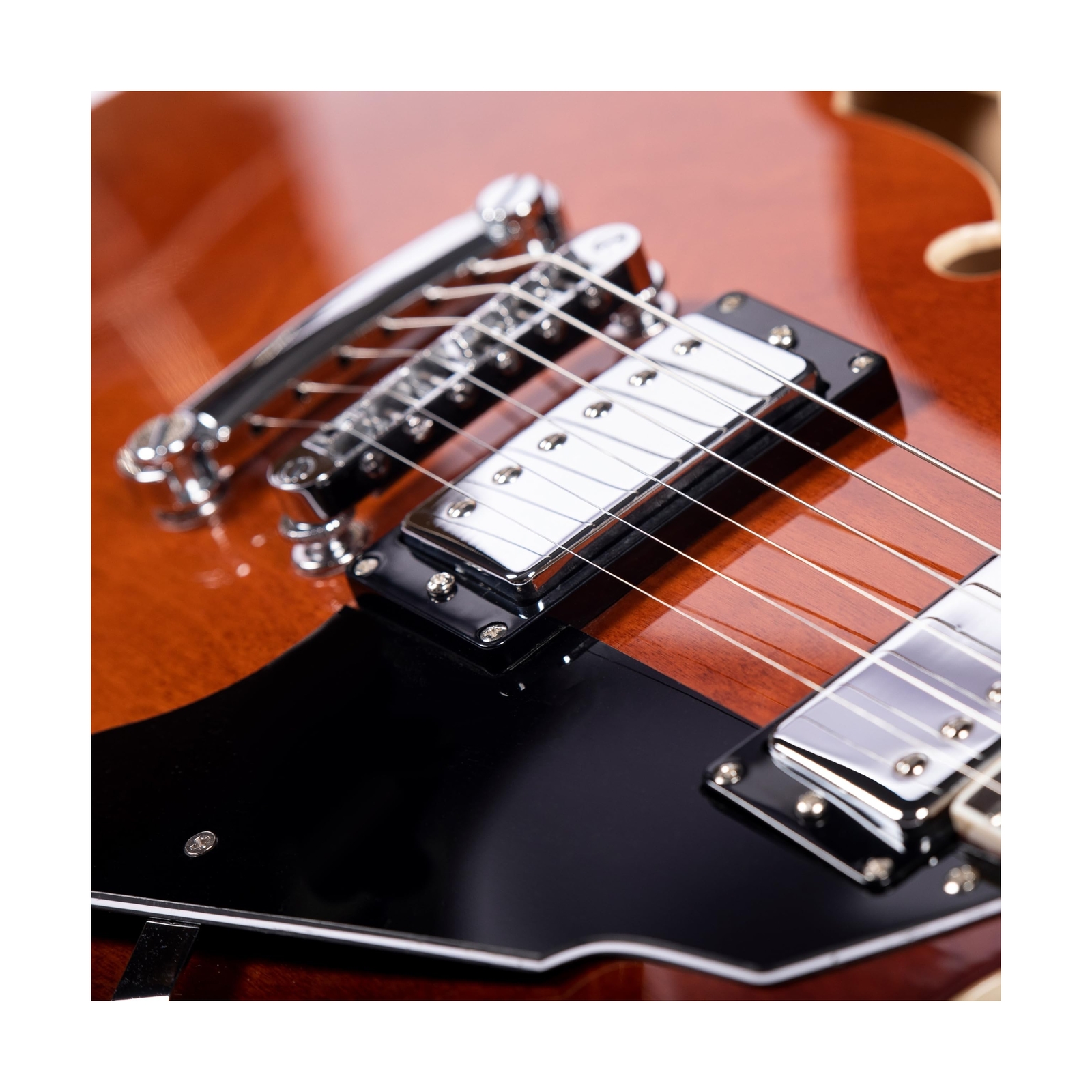 Semi-Hollow Body Electric Guitar RD-100 Jazz Guitar with F-Hole,Maple neck,hu…