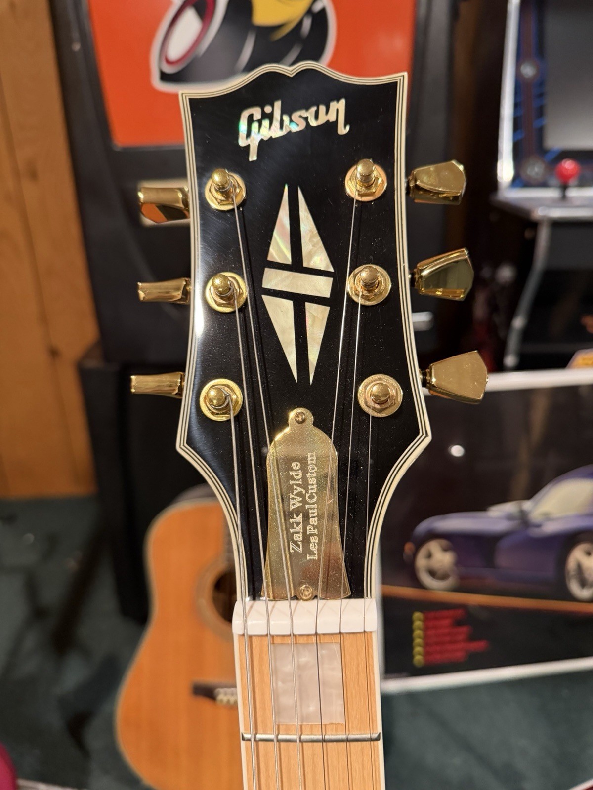 Gibson Zakk Wylde Camo Bullseye Electric Guitar EMG Replica
