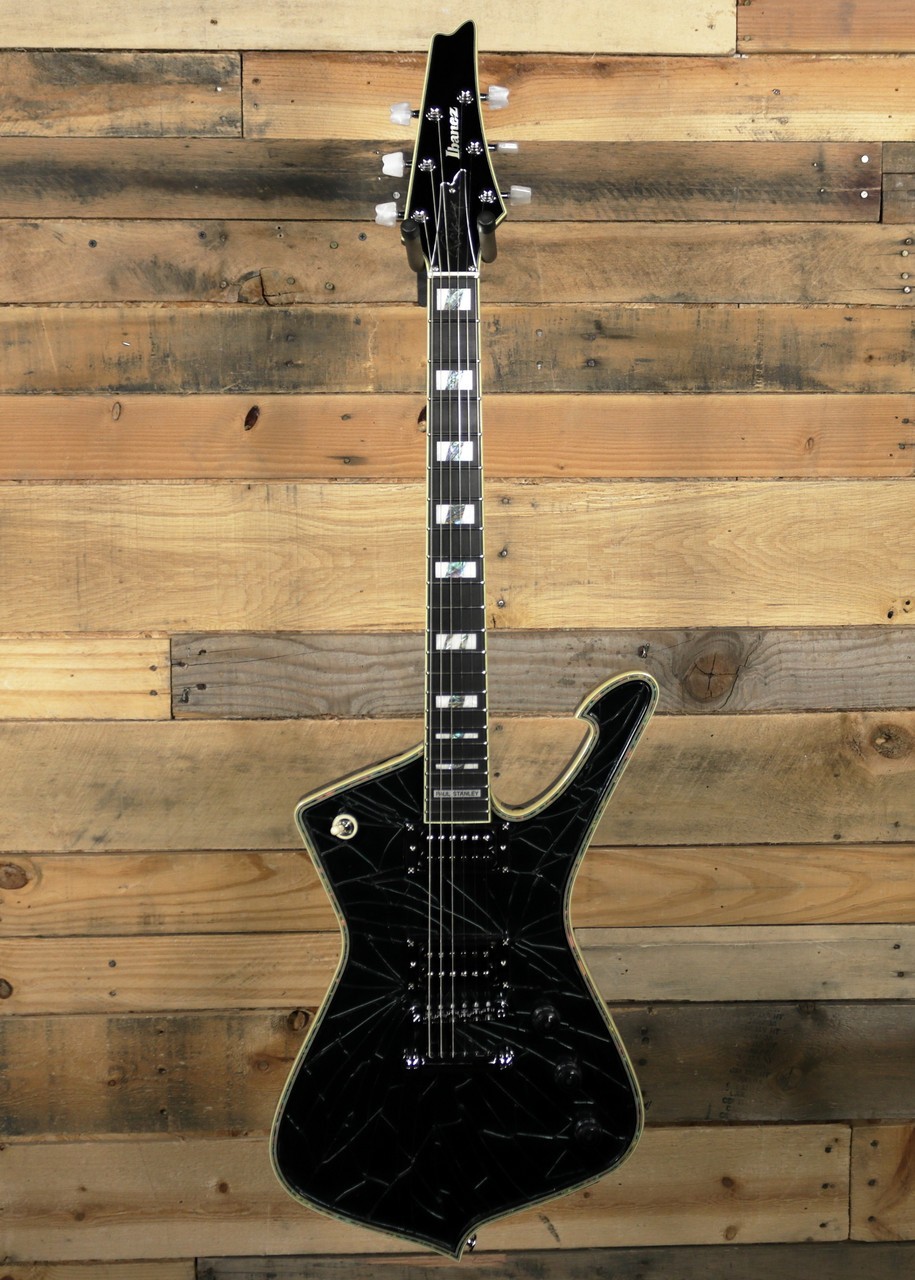 Ibanez Paul Stanley Signature PS3CM Electric Guitar Black Cracked Mirror w/ Cas