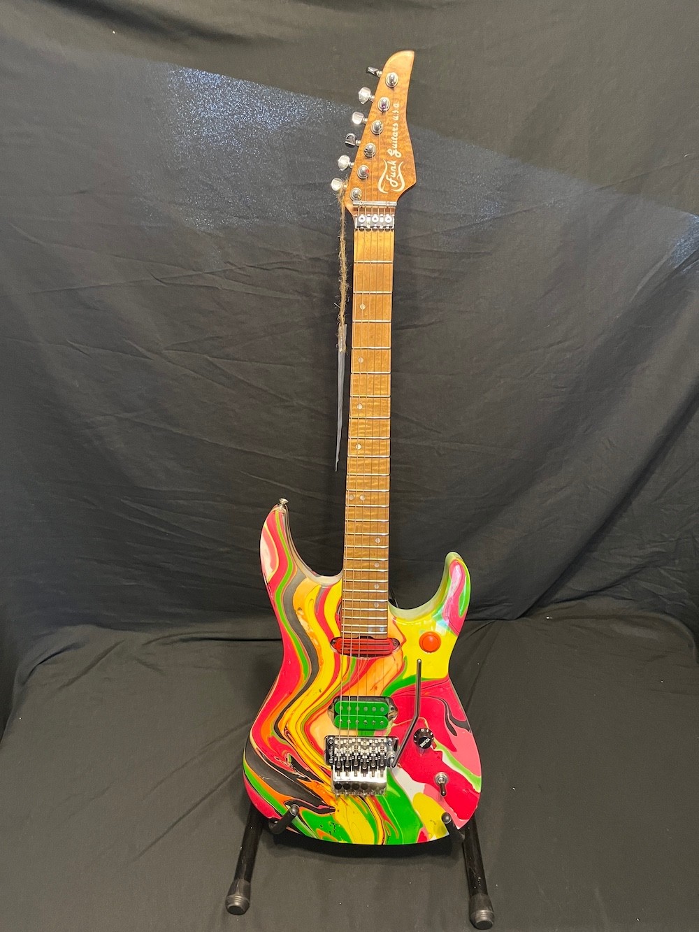 Funk Guitars USA Triple S Series Super Strat Guitar Multi-Swirl Finish