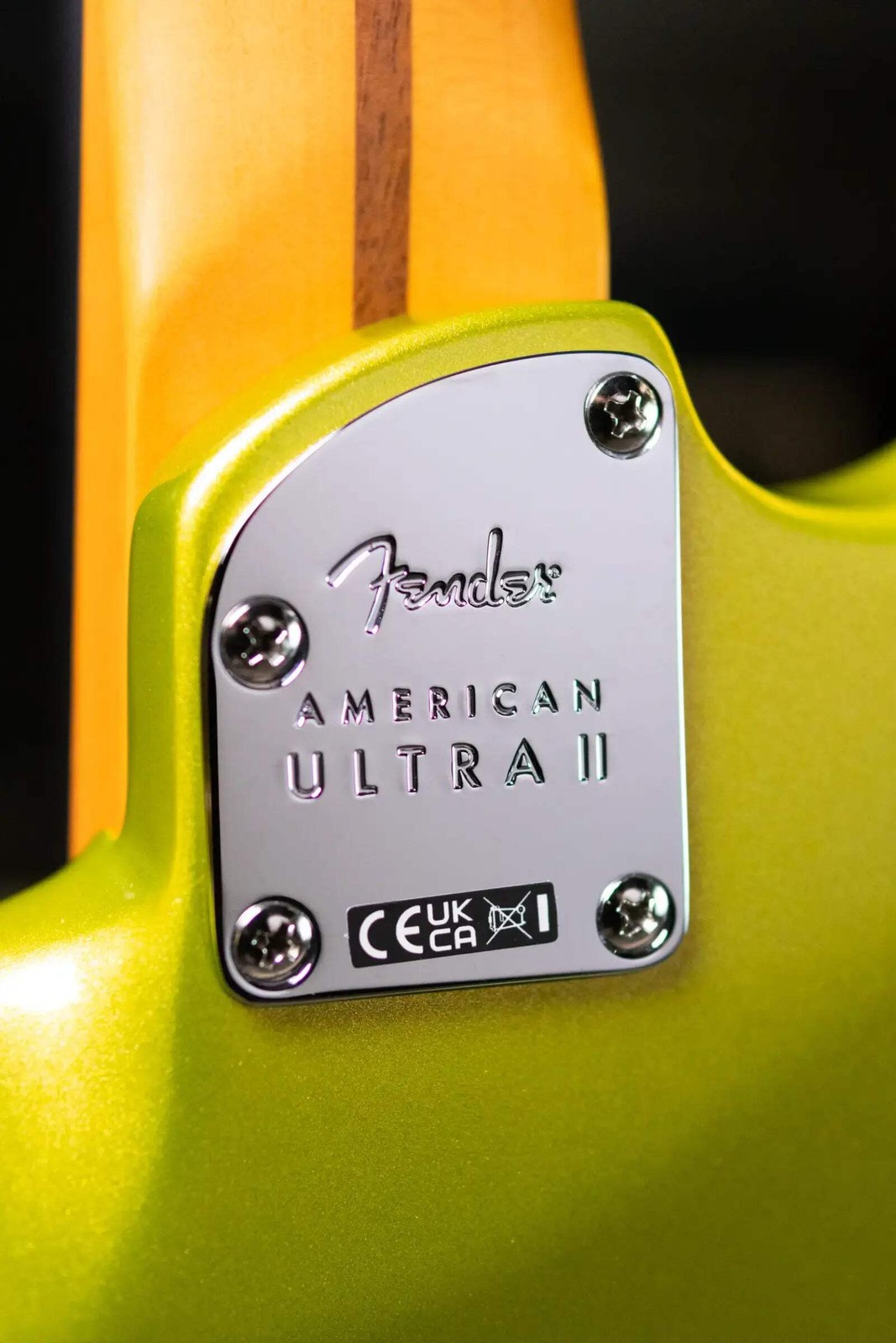 Fender American Ultra II Stratocaster HSS Electric Guitar – Solar Flare with Har