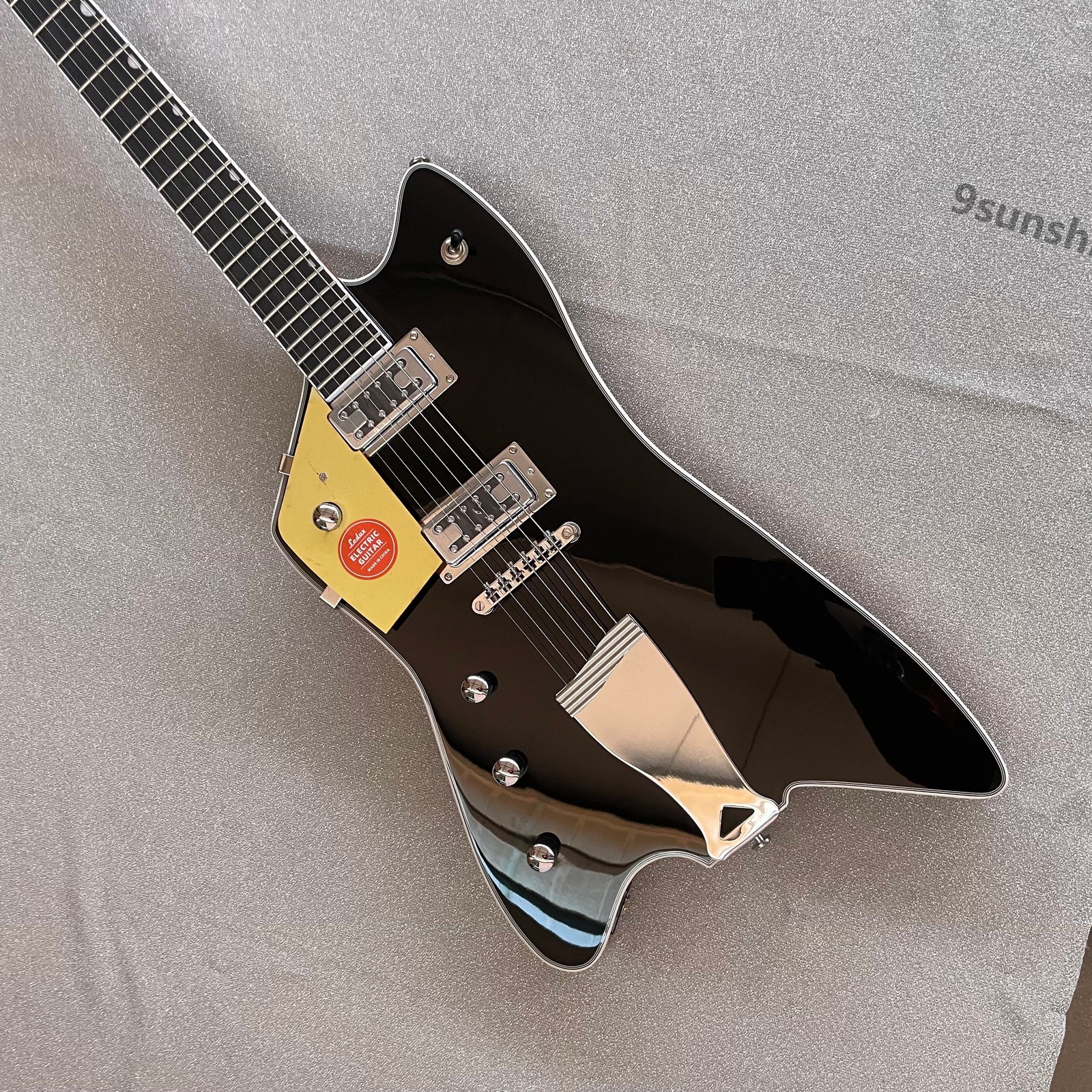Left Hand Billy bo Electric Guitar Stainless Fret Hardtail Fixed Bridge fast