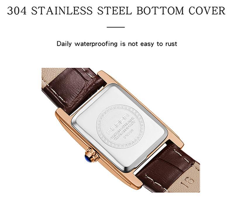 Sanda 1116 New Fashion 2023 Elegant Design Rectangle Dial Water Resistant Quartz