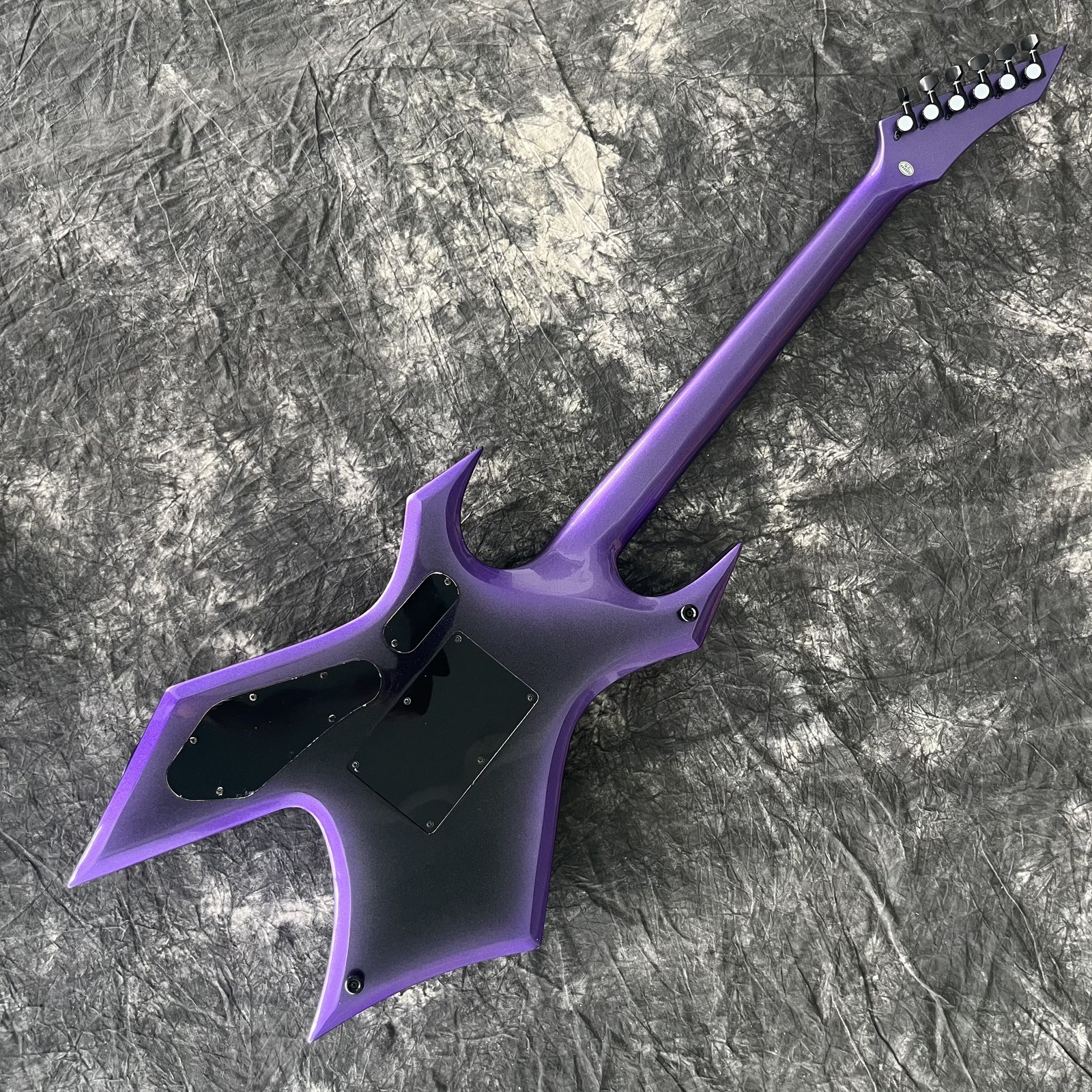 Unbranded Purple Warlock Electric Guitar soild body active Pickups FR Bridge