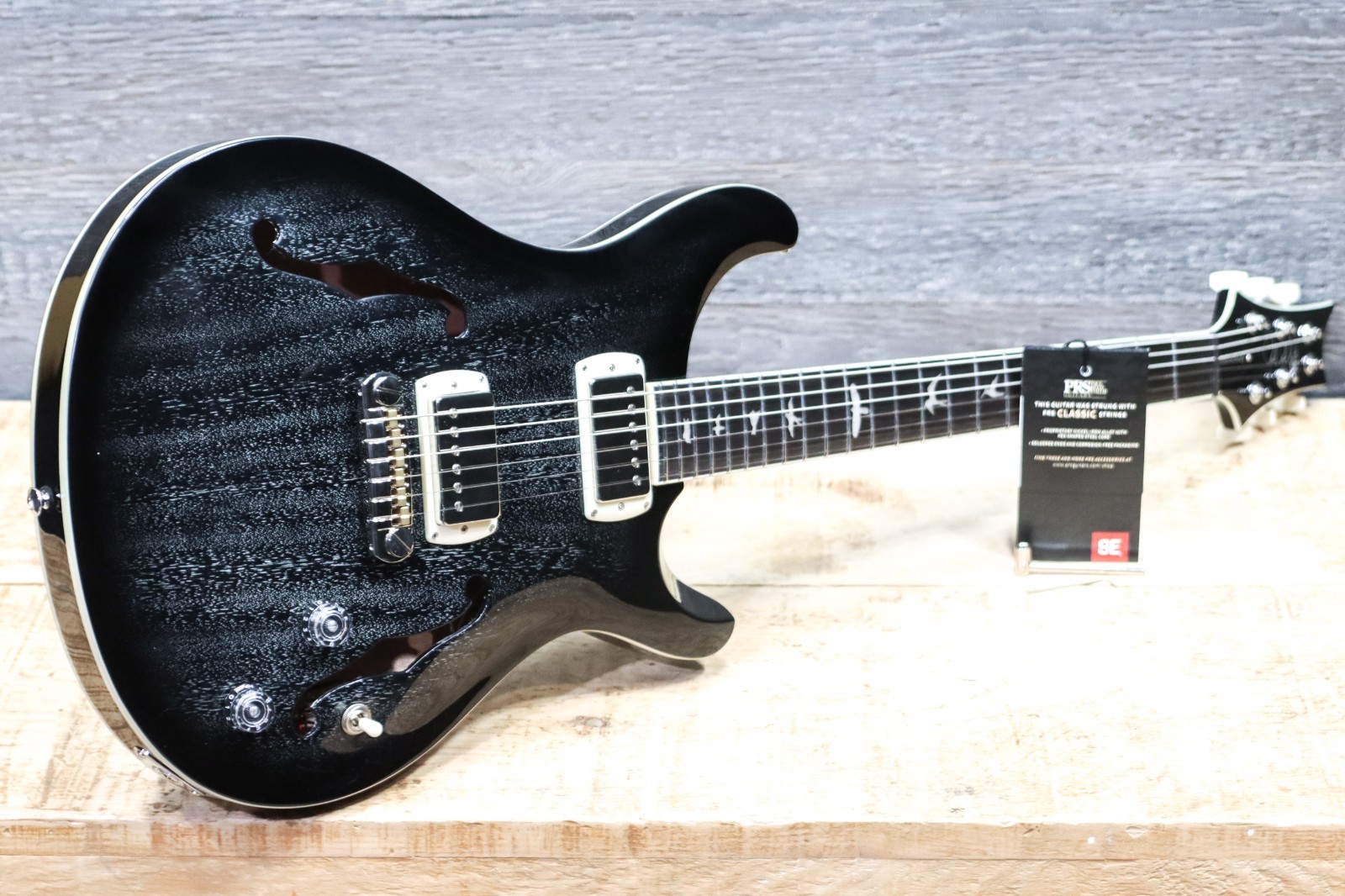 PRS SE Hollowbody Standard Dog Hair Smokeburst Electric Guitar w/Bag #H086974