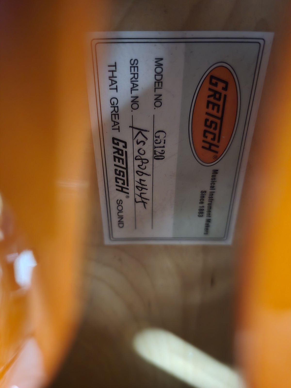 Gretsch G5120 Electromatic Orange 125th Anniversary W/ Hsc Korea