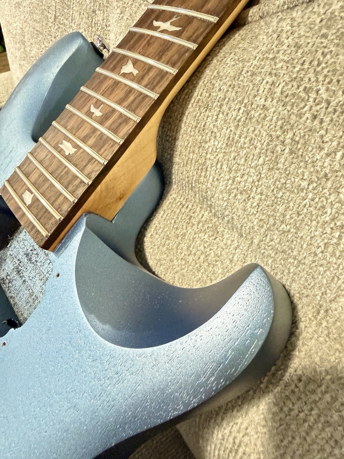 PRS SE CE 24 Standard Satin Electric Guitar Ice Blue Metallic NECK BODY Project
