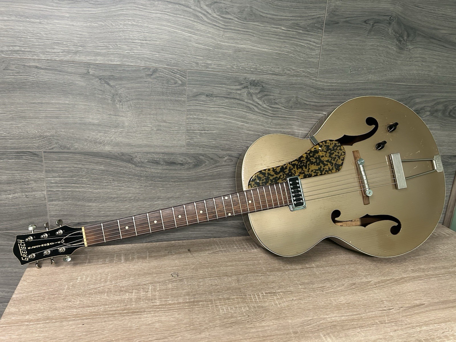 VINTAGE 1956 GRETSCH ELECTROMATIC 6184 CORVETTE ELECTRIC GUITAR JAGUAR TAN #2641