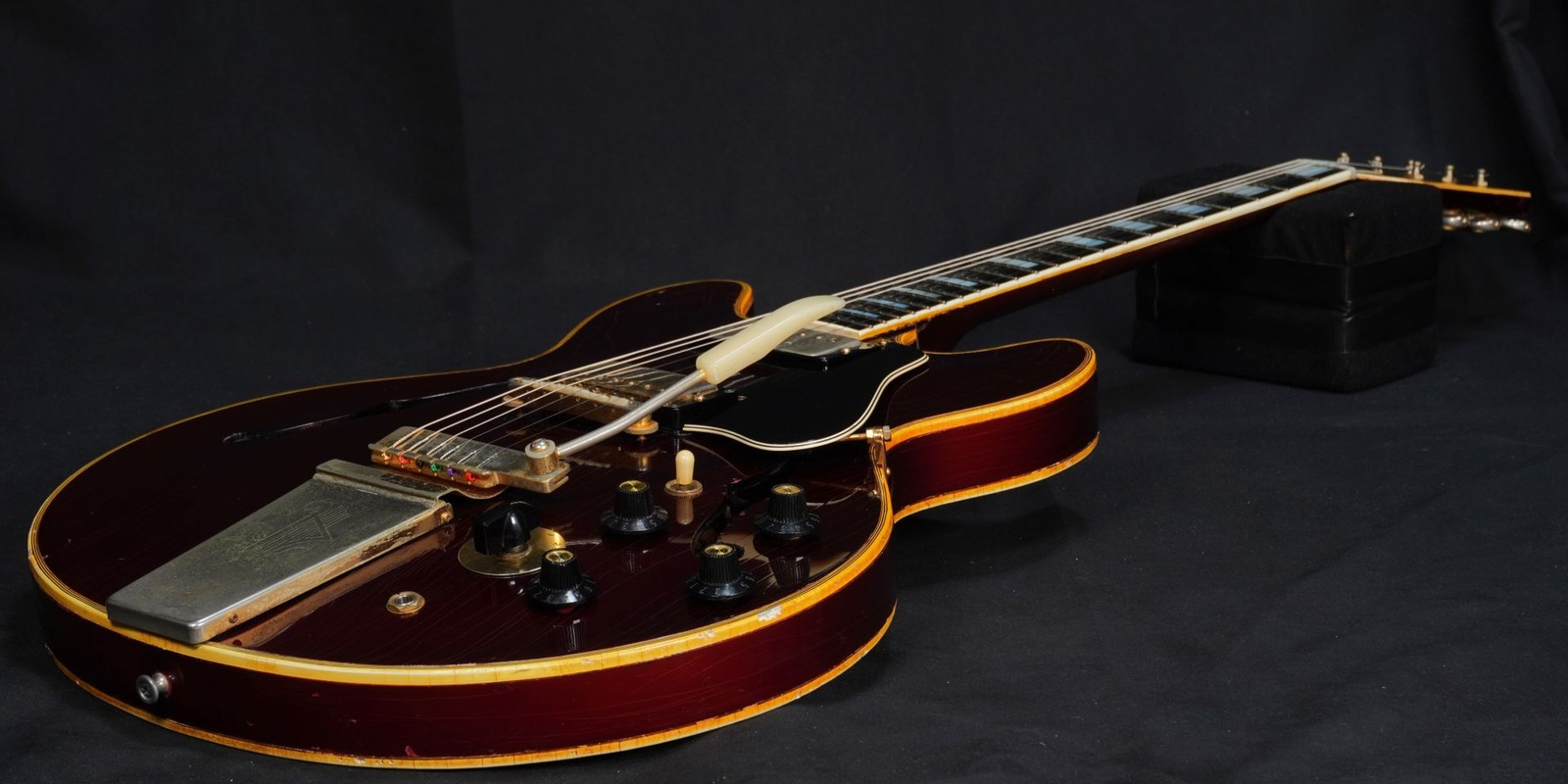 Gibson 1967 ES-355TD-SV w/Maestro Vibrola Sparkling Burgundy [872739]
